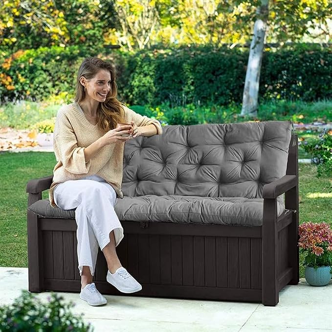 Swing Cushion Replacement Outdoor Porch Waterproof Bench Cushion 2-3 Seater - Image 3