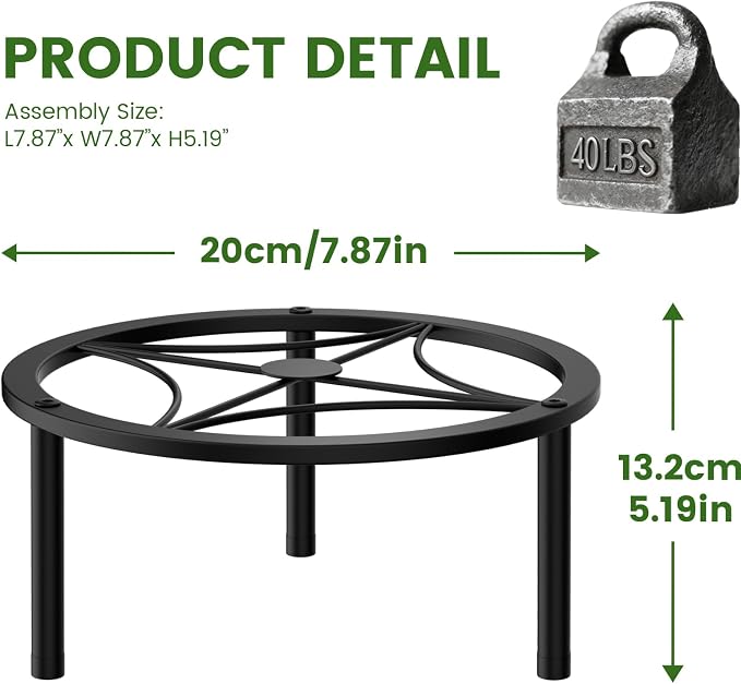 TOSKING Heavy Duty Metal Plant Stand - Image 3