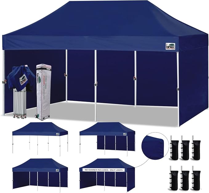 Eurmax USA 10'x20' Pop-up Canopy Tent Commercial Instant Canopies by Eurmax