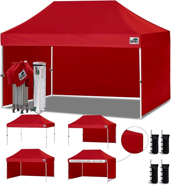 Eurmax USA 10'x15' Pop-up Canopy Tent Commercial Instant Canopies by Eurmax