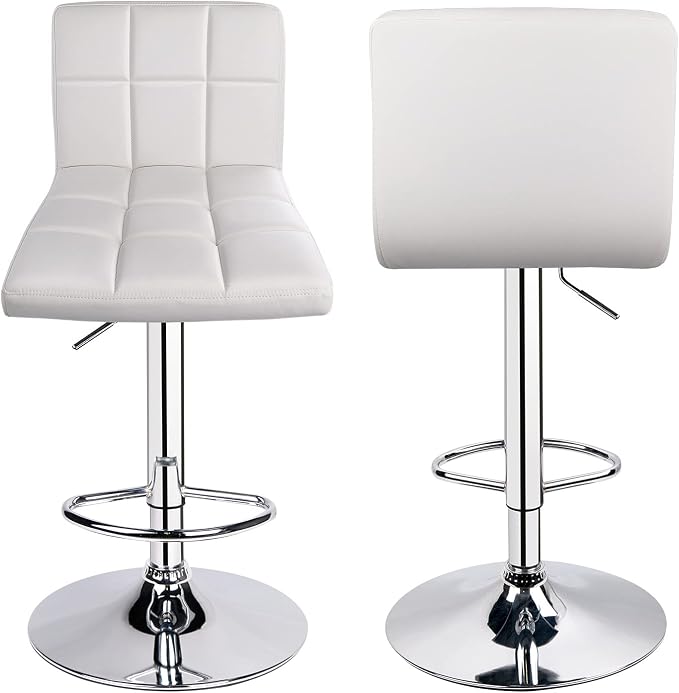 Leopard Bar Stools, Modern PU Leather Adjustable Swivel Bar Stool - Image 10