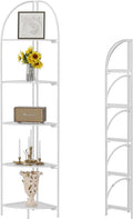 Crofy Foldable 5 Tier Corner Shelf, Metal Corner Plant Stand by CrofyLLC