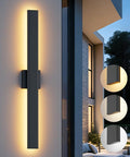 Aipsun Black Outdoor Wall Sconce 3000K 4000K 6000K, 31.5in Modern Exterior by Aipsun