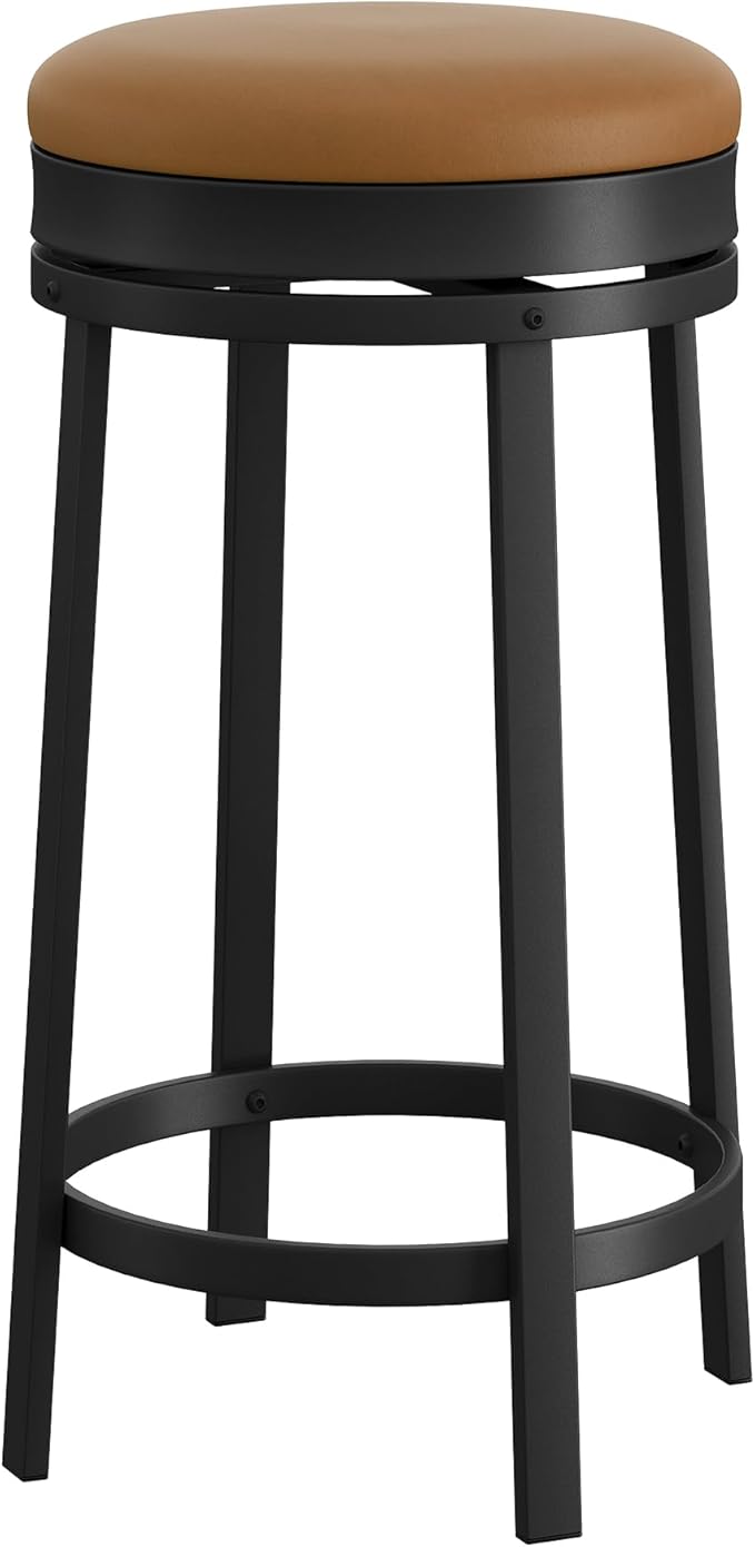 IDEALHOUSE 24'' Swivel Bar Stools Set of 2 - Image 7