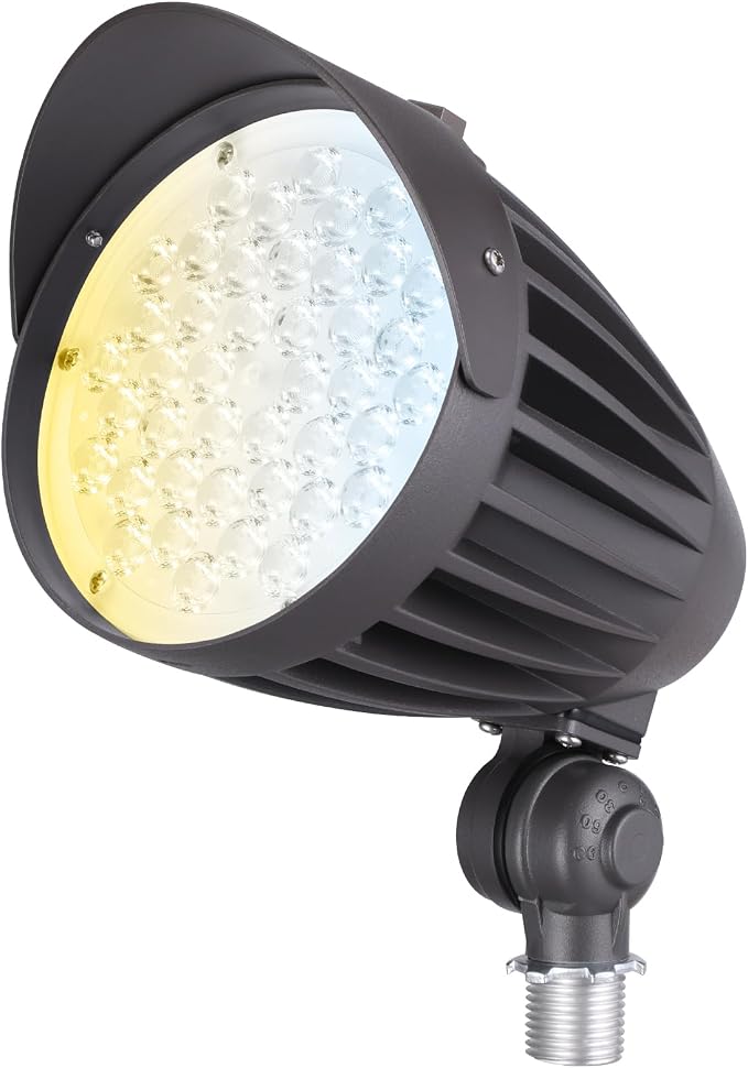 LEONLITE 20W/30W/40W 3CCT LED Bullet Flood Light, 4880LM 3000K/4000K/5000K by LEONLITE