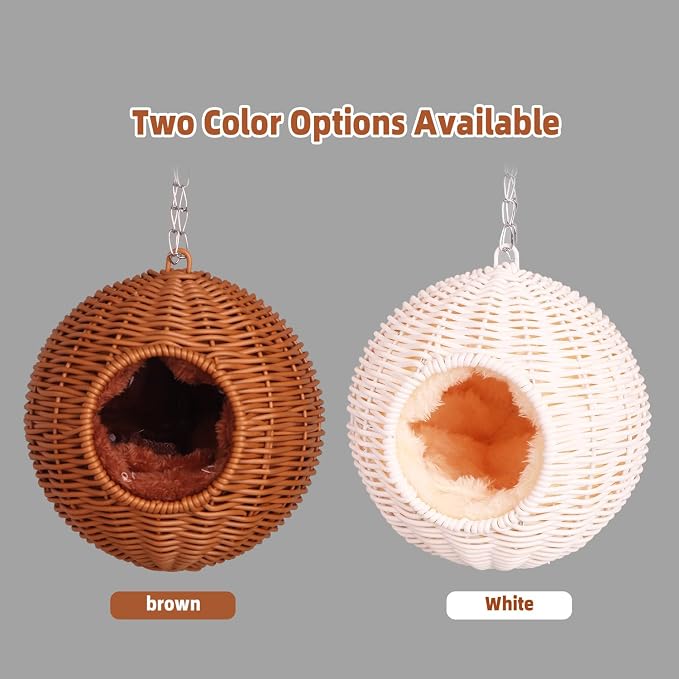 PP Rattan Rat Hammock with Removable Cotton nest, Suitable - Image 6