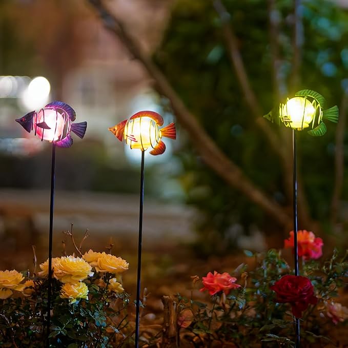 Outdoor Garden Solar Lights, Tropical Fish Backyard Decor, Led Solar Lights - Image 7
