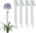24 Inch 12 Packs Plant Support Stakes, Garden Single stemmed Plant Support Hoops by ThealynGardens