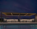 PURPLE LEAF 11' x 28' Outdoor Louvered Pergola Aluminum Pergola by PURPLELEAF