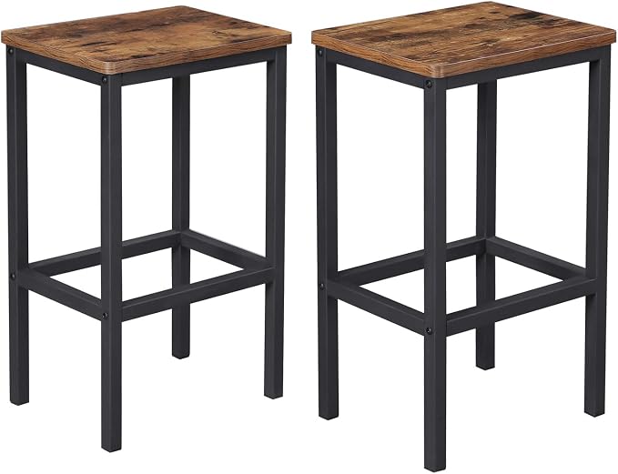 VASAGLE Bar Stools, Kitchen Breakfast Bar Stools by VASAGLEbySONGMICSHOME