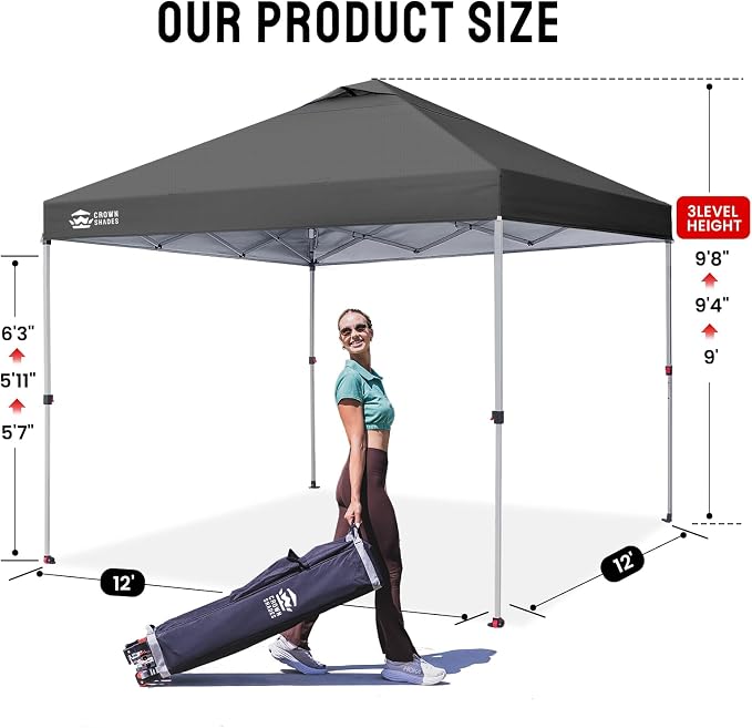 CROWN SHADES 12x12 Pop Up Canopy - Image 6