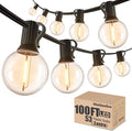 100FT LED String Lights Outdoor Waterproof G40 Globe String Lights by Meidaoduo
