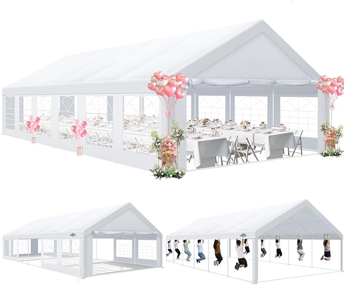 COBIZI 20x40 Party Tent Heavy Duty, Large Outdoor Wedding Tents by COBIZI