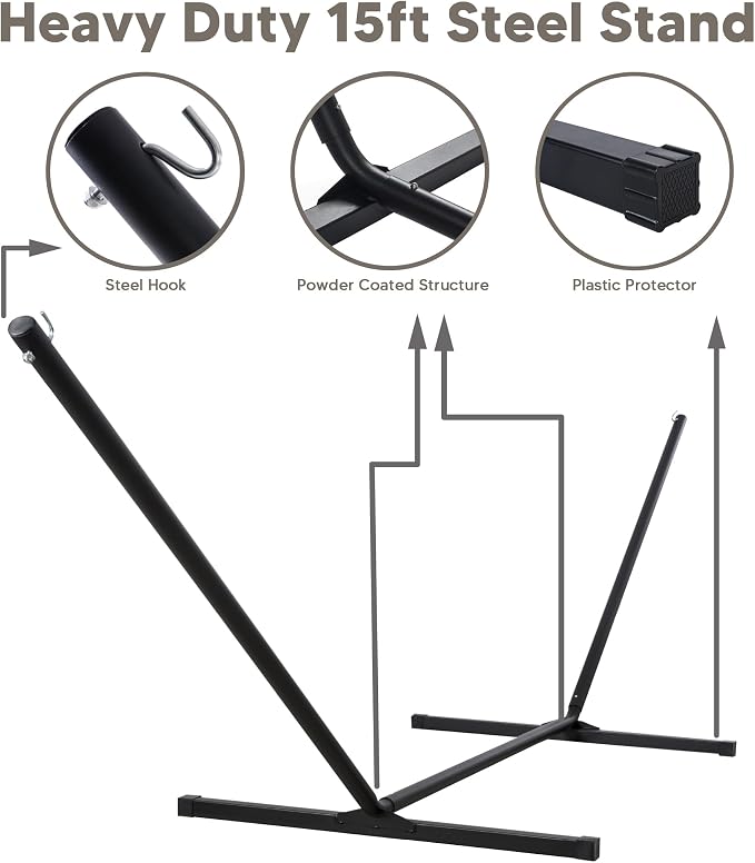 SUNCREAT Double Outdoor Hammock - Image 7