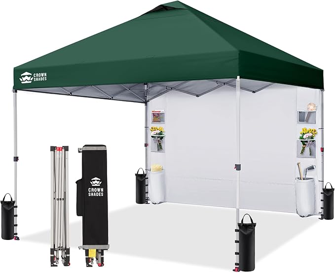 CROWN SHADES Canopy Tent 10x10 Pop Up Canopy Outdoor Shade by CrownShades