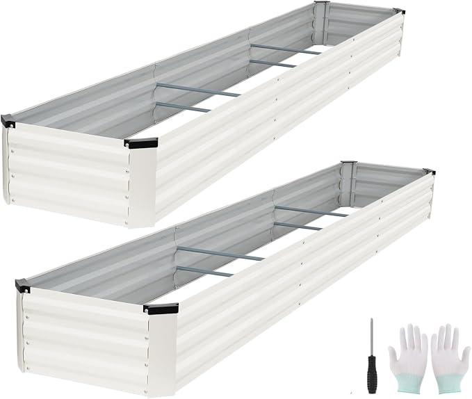 Galvanized Raised Garden Bed Outdoor | Metal Raised Garden Bed by Zettfuly