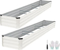 Galvanized Raised Garden Bed Outdoor | Metal Raised Garden Bed by Zettfuly