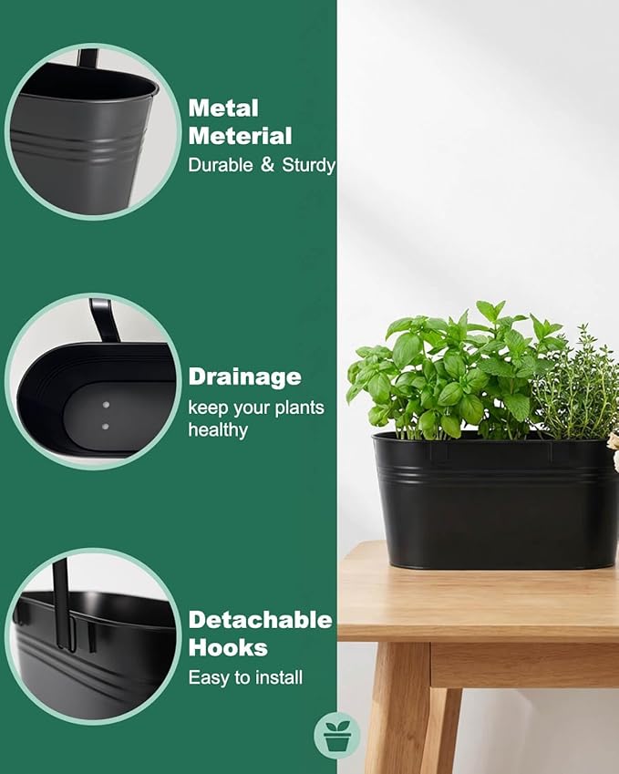 vensovo 16 Inch Railing Planter - Image 3