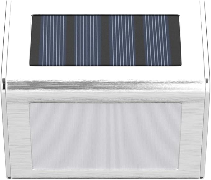 GIGALUMI 12 Pack Solar Fence Lights Outdoor, Waterproof LED Step Lighting - Image 4