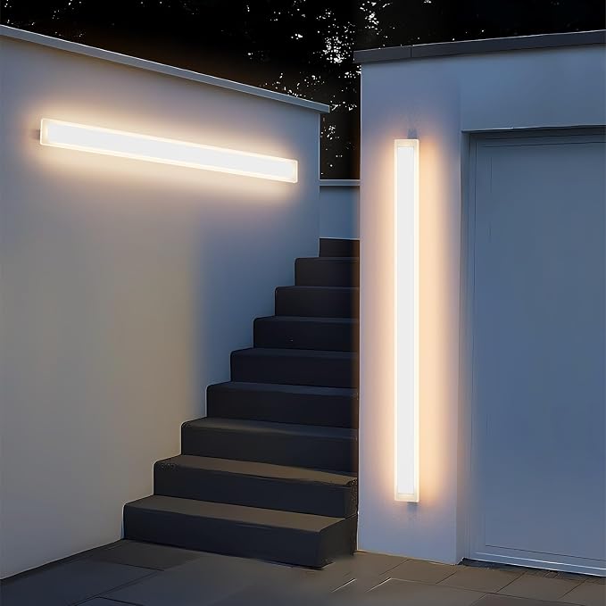 2 Pack 47.2In Long Outdoor Wall Lights 35W Exterior Wall Light 3000K Outdoor - Image 5