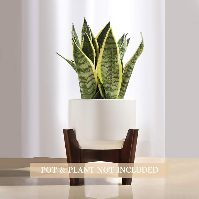 Seanmi Plant Stands for Indoor Plants, Bamboo Plant Stand, Mid Century Plant - Image 3