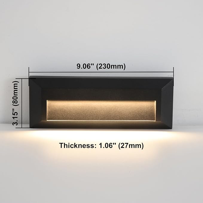 ZONK LED Outdoor Indoor Step Lights, Line Voltage 110-240V 2W Landscape Stair - Image 2