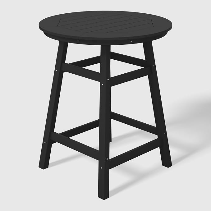 WestinTrends Malibu 5-Piece HDPE Outdoor Patio Dining Bar Bistro Table Set - Image 5