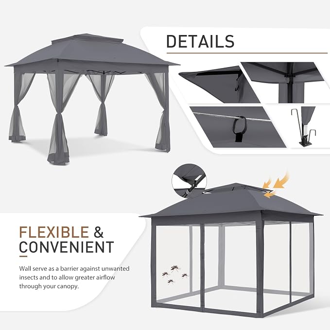 COOS BAY 11x11 Pop Up Gazebo - Image 4