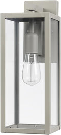 GLOBE Electric 44838 Bowery 1-Light Outdoor Indoor Wall Sconce, Matte Gray by GlobeElectric