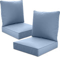 24" x 24" x 6" Outdoor Deep Seat Cushions Set by Unknown