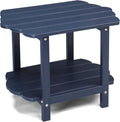 Outvita Adirondack Side Table, 24 Inch Square Outdoor End Table, HDPE Weather by Outvita