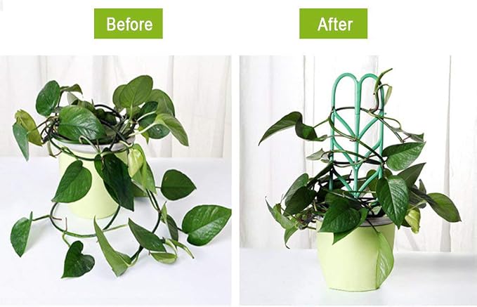Garden Trellis for Climbing Plants 6 PCS Plastic Indoor Trellis for Potted - Image 2