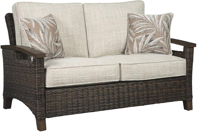 Signature Design by Ashley Paradise Trail Outdoor Loveseat by SignatureDesignbyAshley