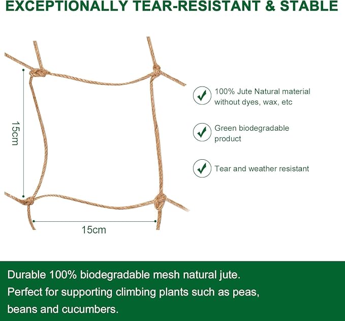 Jute Trellis Netting - Image 2