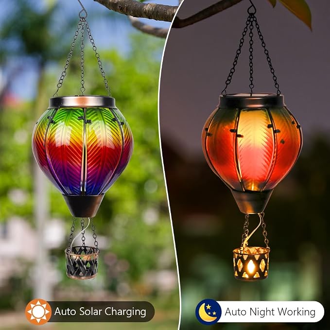 Colorful Solar Hot Air Balloon Lantern - Image 6