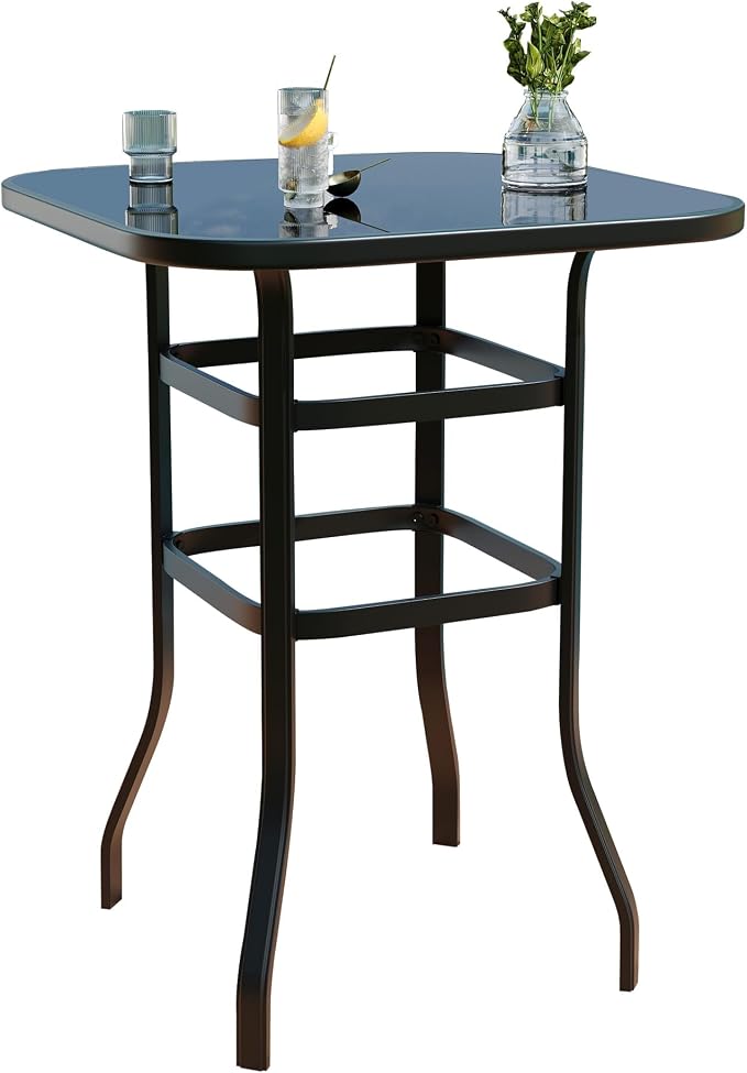 31.5 Inch Outdoor Patio Bar Table by Garvee