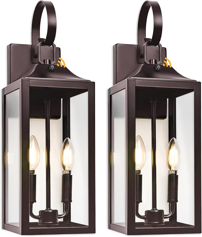 Oil Rubbed Bronze Dusk to Dawn Outdoor Wall Lighting, Industrial Porch Light - Image 8