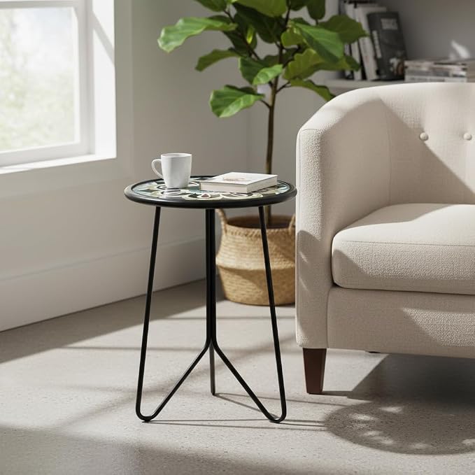 LIFFY Outdoor Side Table, Home Decorative Plant Stand & End Table Outside - Image 8