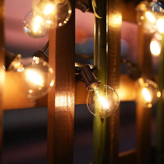LED Outdoor String Lights, 25Ft G40 Globe Patio String Light Waterproof - Image 3