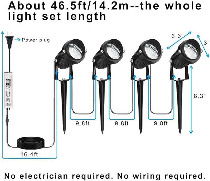 Landscape Lighting, 24W RGB Spot Lights Outdoor - Image 7