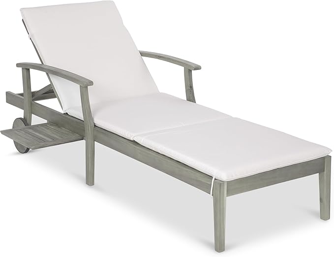 Best Choice Products 79x26in Acacia Wood Chaise Lounge Chair Recliner, Outdoor by BestChoiceProducts