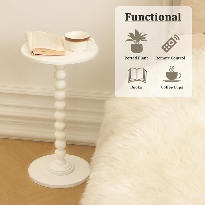 Round Side Table, Small Drink Table - Image 6