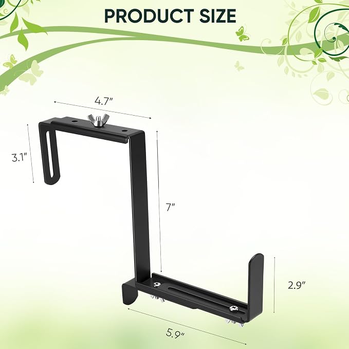 Planter Box Brackets, Adjustable Flower Brackets - Image 2