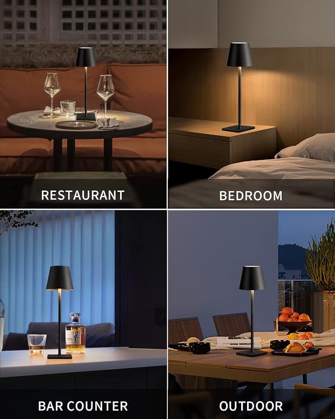 KDG Cordless Table Lamp, Portable LED Desk Lamp, 5000mAh Battery Operated - Image 7