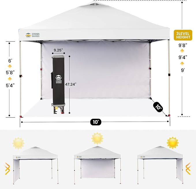 CROWN SHADES 10x10 Pop Up Canopy - Image 3