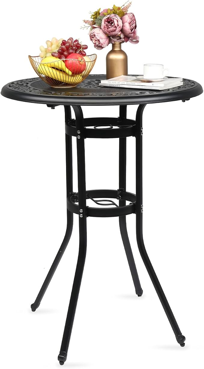 VINGLI Cast Aluminum Bar Height Patio Table by VINGLI