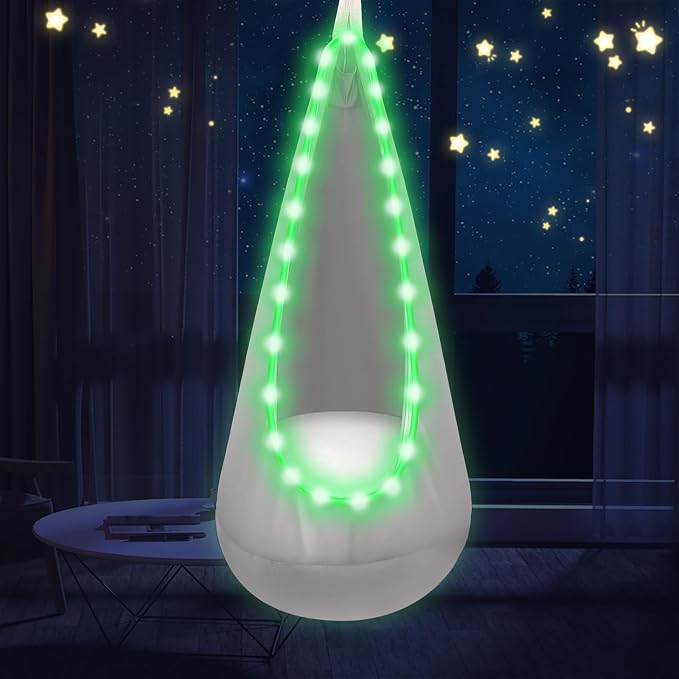 Light Up Swing Chair Hammock Chair Indoor Outdoor - Image 6
