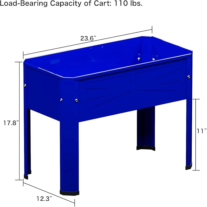 Elevated Metal Planter Box Stand Heavy Duty Raised Garden Bed - Image 2