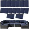 14Pcs Outdoor Cushion Covers Replacement Washable w/Zipper by Frxeyaliz