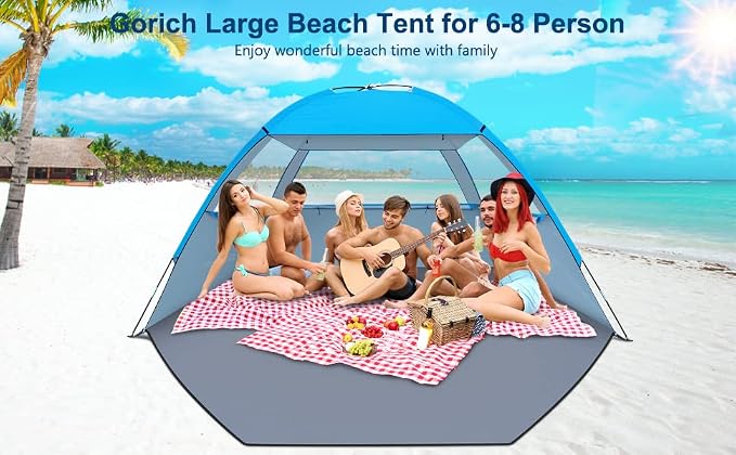 Gorich Beach Tent Sun Shelter for 3/4-5/6-7/8-10 Person - Image 7